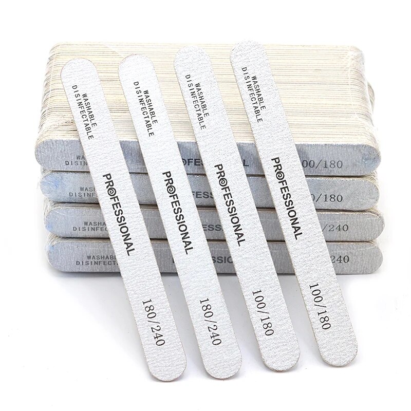 100Pcs Wooden Nail File Profes - Nail File Titanium บทวิจารณ์และราคา