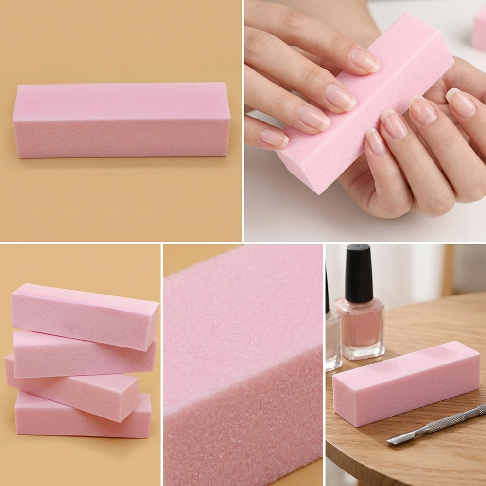 3/5/10pcs Sponge Nail Buffer S - Nail File Titanium บทวิจารณ์และราคา
