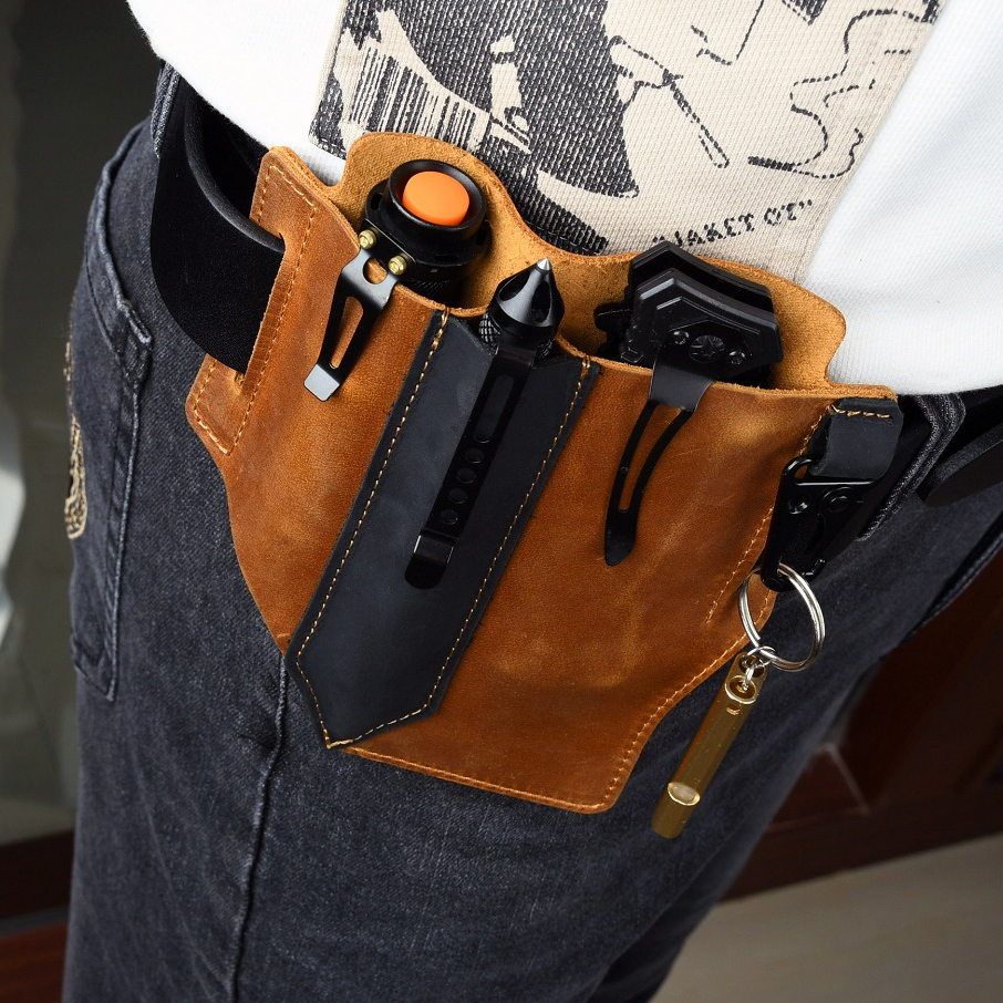 Men Travel Tactical Waist Bag  - Edc Carry Pocket Pouch บทวิจารณ์และราคา