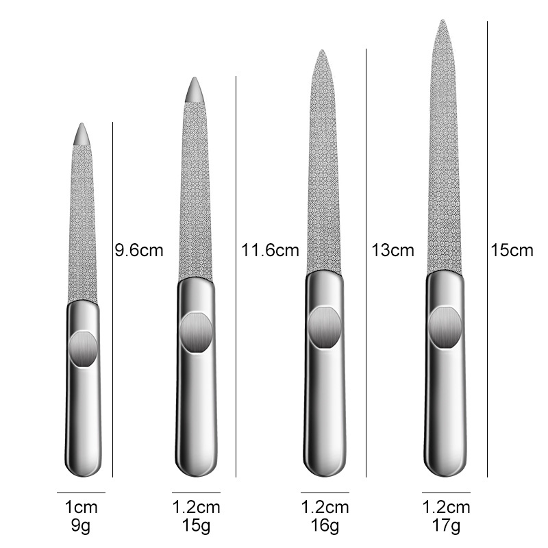 1PCS Professional Stainless St - Nail File Titanium บทวิจารณ์และราคา
