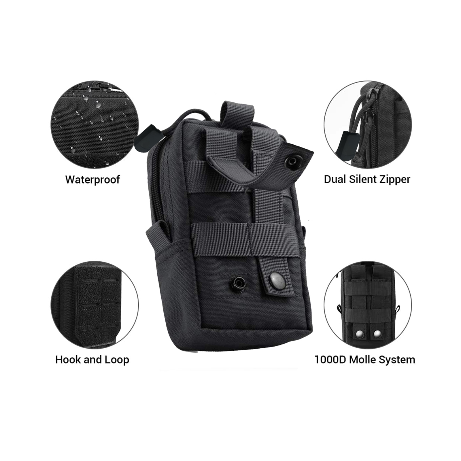 Tactical Molle Pouch Waist Bag - Edc Deep Carry บทวิจารณ์และราคา