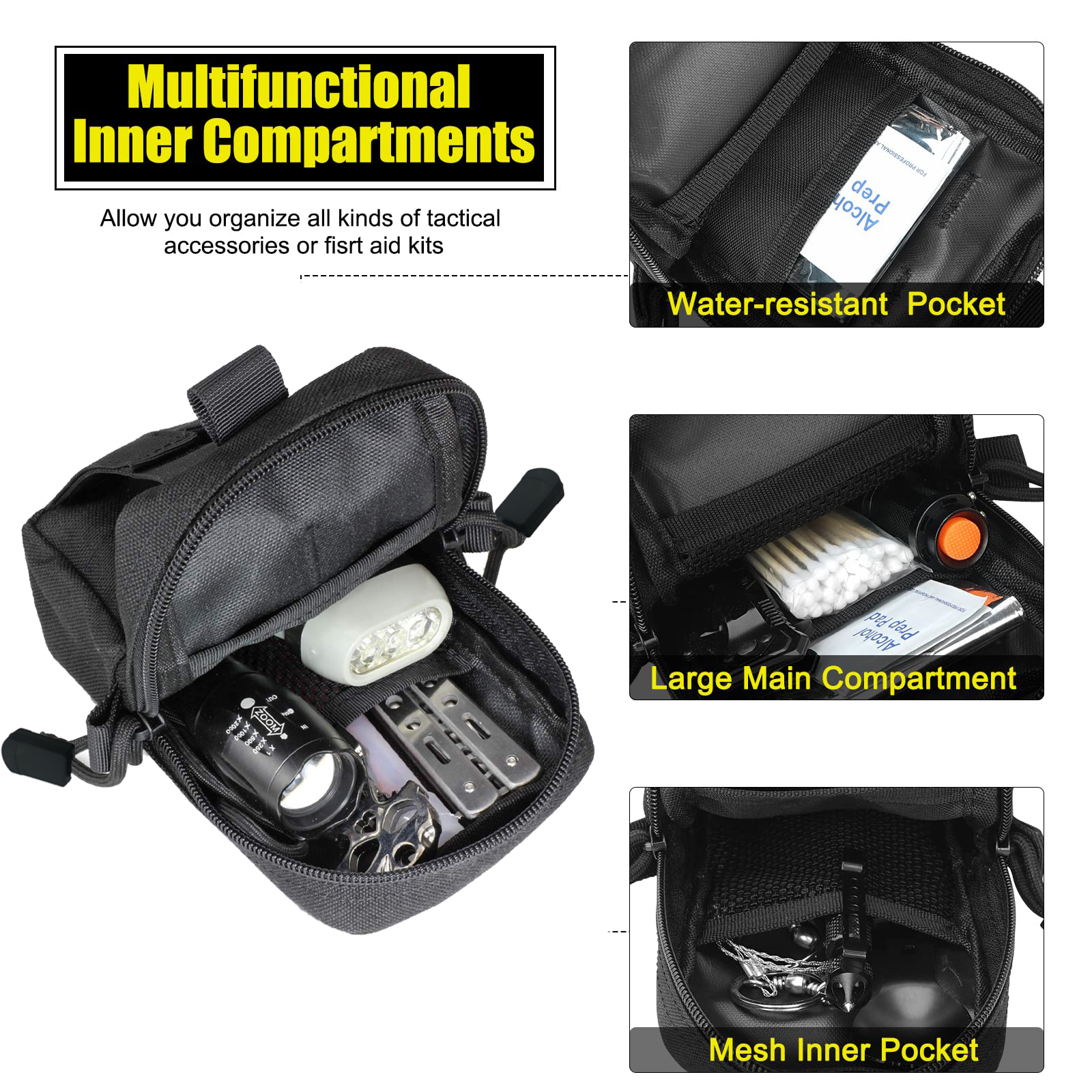 Tactical Molle Pouch Waist Bag - Edc Deep Carry บทวิจารณ์และราคา