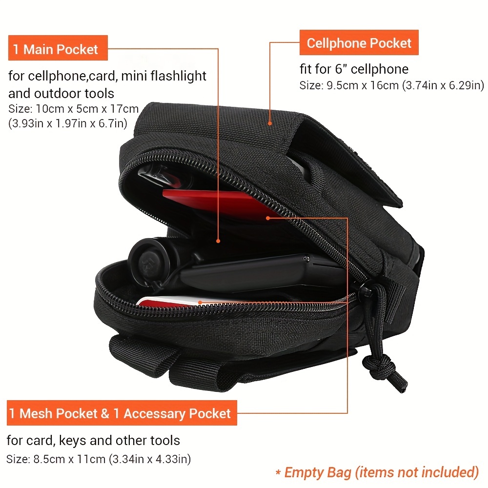 waist bag EDC tool bag vest ba - Edc Concealed Carry Belt บทวิจารณ์และราคา