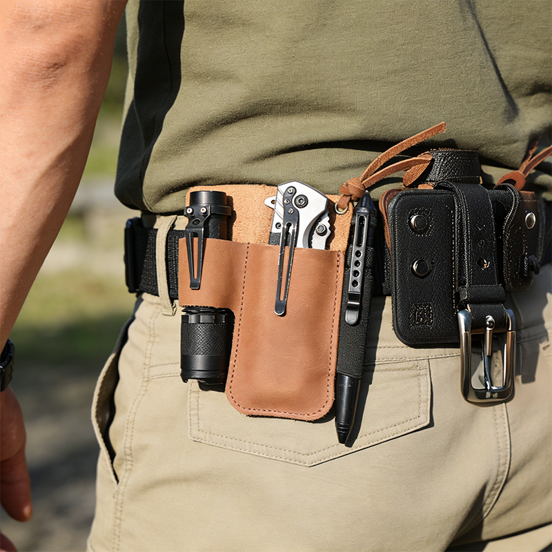 EDC Leather Flashlight Tool Ho - Edc Carry Bag บทวิจารณ์และราคา