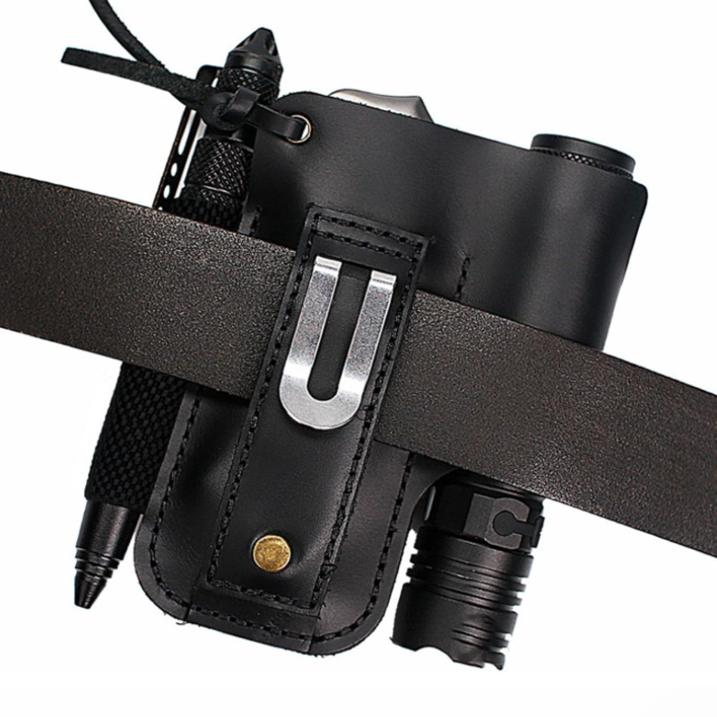 EDC Leather Flashlight Tool Ho - Edc Carry Bag บทวิจารณ์และราคา