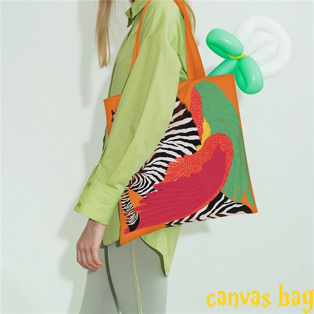 Fashion Multi-color Canvas Bag - Edc Carry Bag บทวิจารณ์และราคา