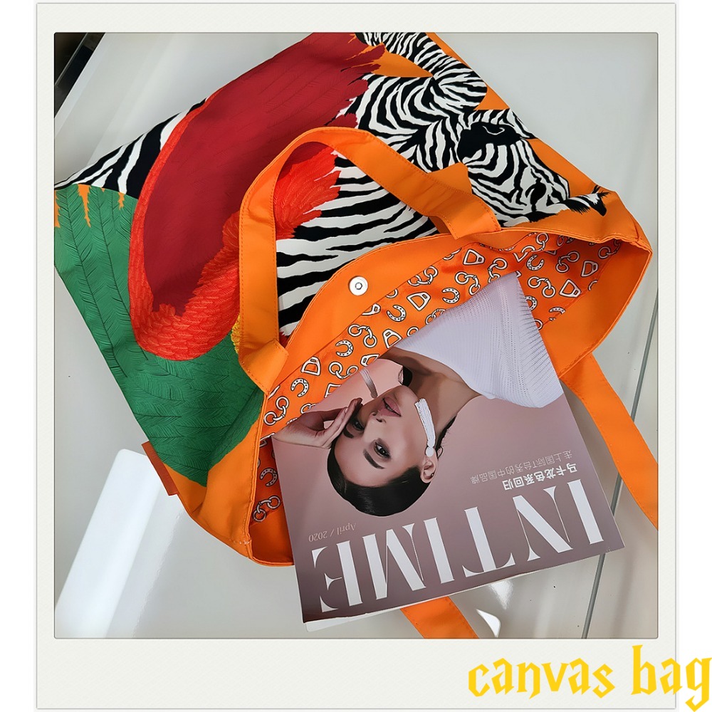 Fashion Multi-color Canvas Bag - Edc Carry Bag บทวิจารณ์และราคา