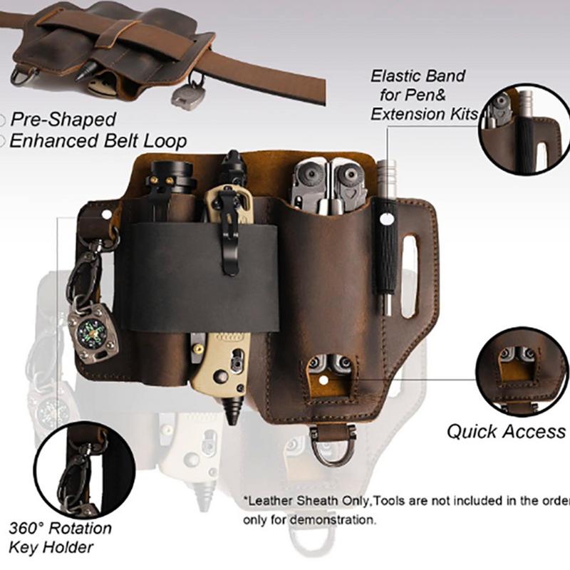 Men Leather EDCs Organizer She - Edc Carry Pen บทวิจารณ์และราคา