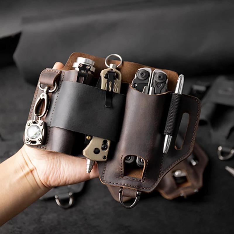 Men Leather EDCs Organizer She - Edc Carry Pen บทวิจารณ์และราคา