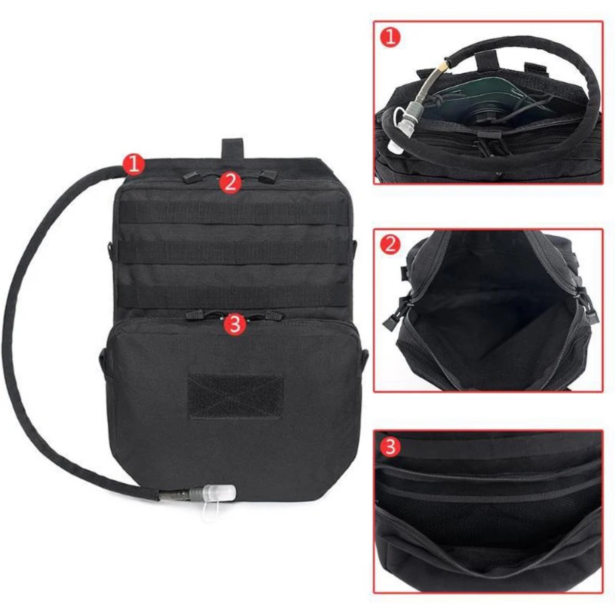 Outdoor Molle Bag Camping Hydr - Edc Deep Carry บทวิจารณ์และราคา