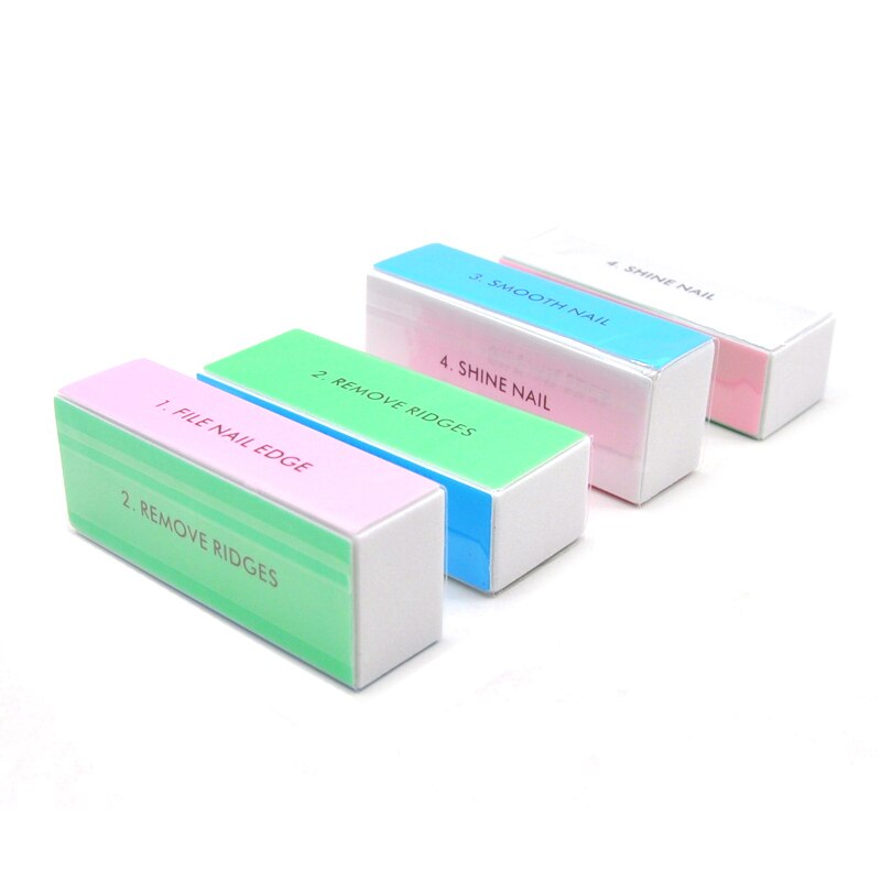 5pcs  Colorful Buffing Block 4 - Nail File Titanium บทวิจารณ์และราคา