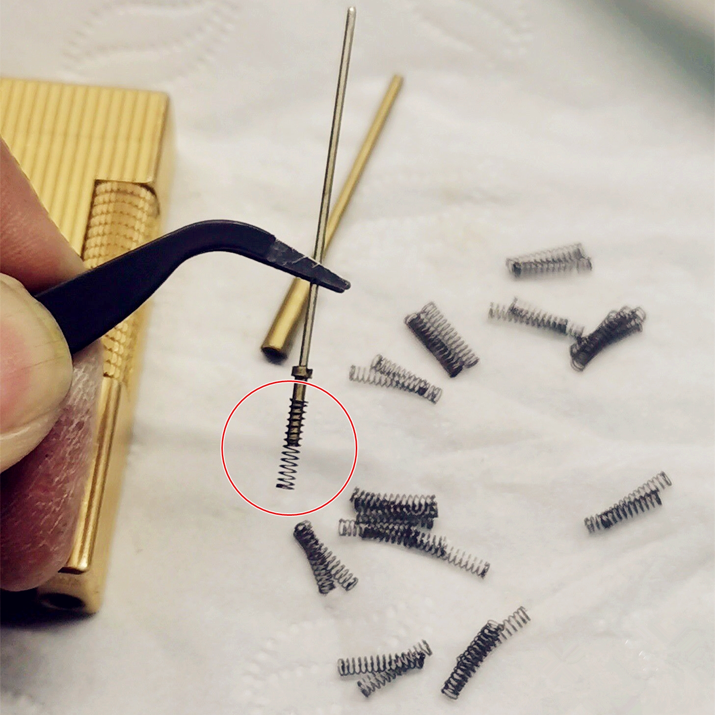 Metal Gas Nozzle Needle Spring - Lighter Insert Zippo บทวิจารณ์และราคา
