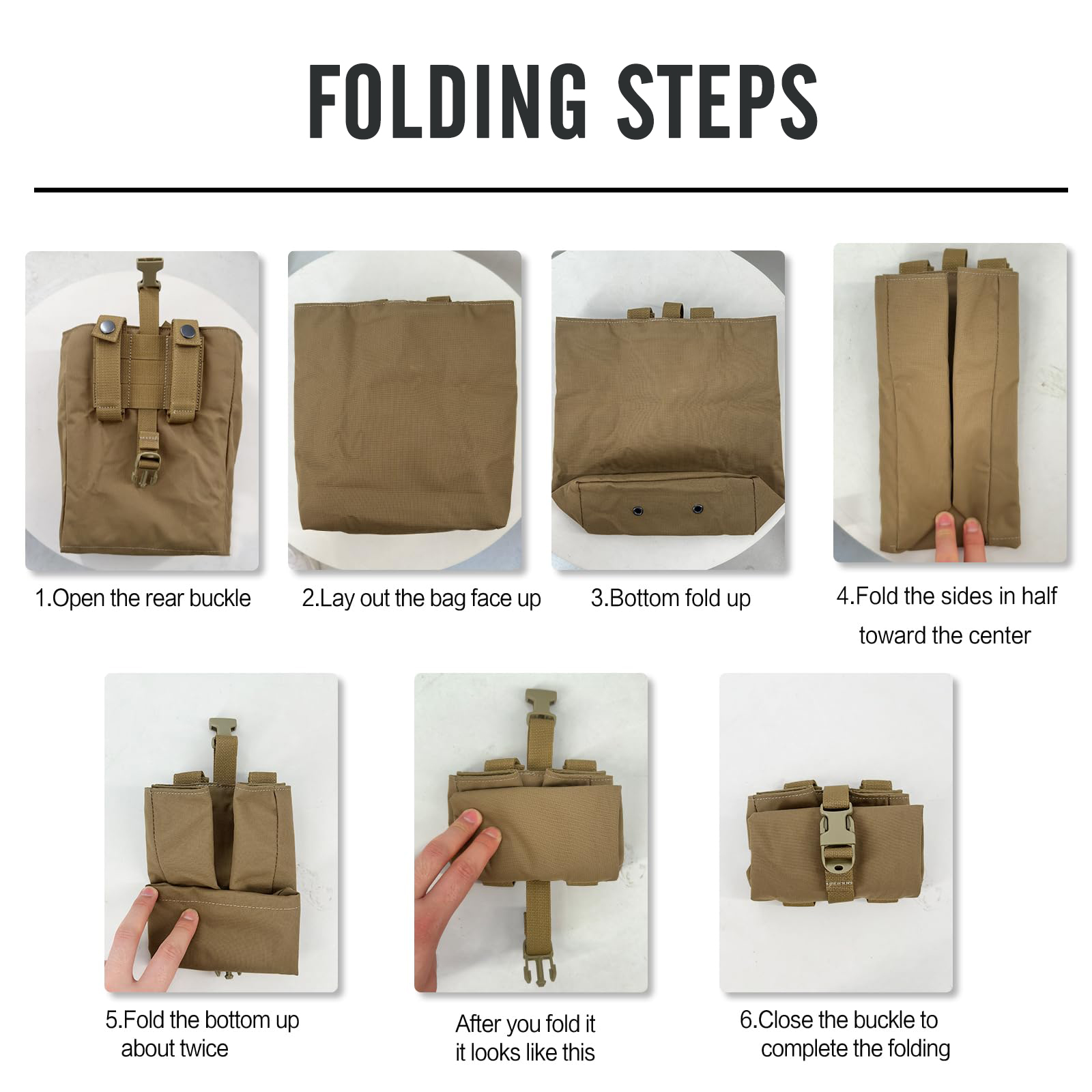 New Molle Folding Dump Drop Ma - Edc Deep Carry บทวิจารณ์และราคา
