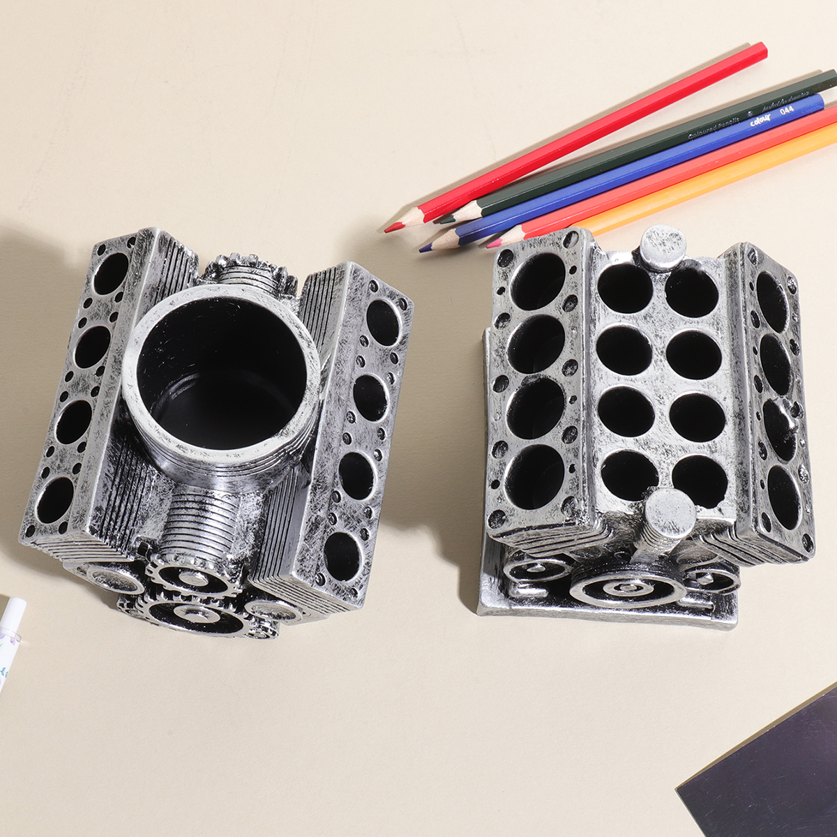 Car Engine Model Pen Holder, V - Edc Carry Pen บทวิจารณ์และราคา