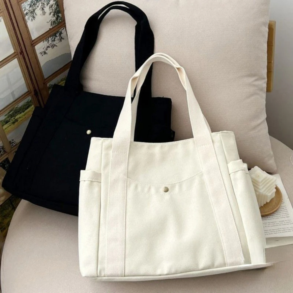 Large Capacity Canvas Tote Bag - Edc Carry Bag บทวิจารณ์และราคา
