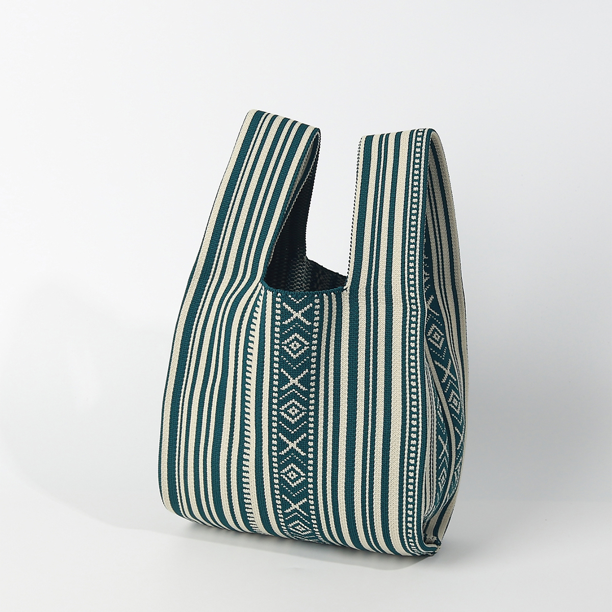 Line Pattern Knitted Crocheted - Edc Carry Bag บทวิจารณ์และราคา