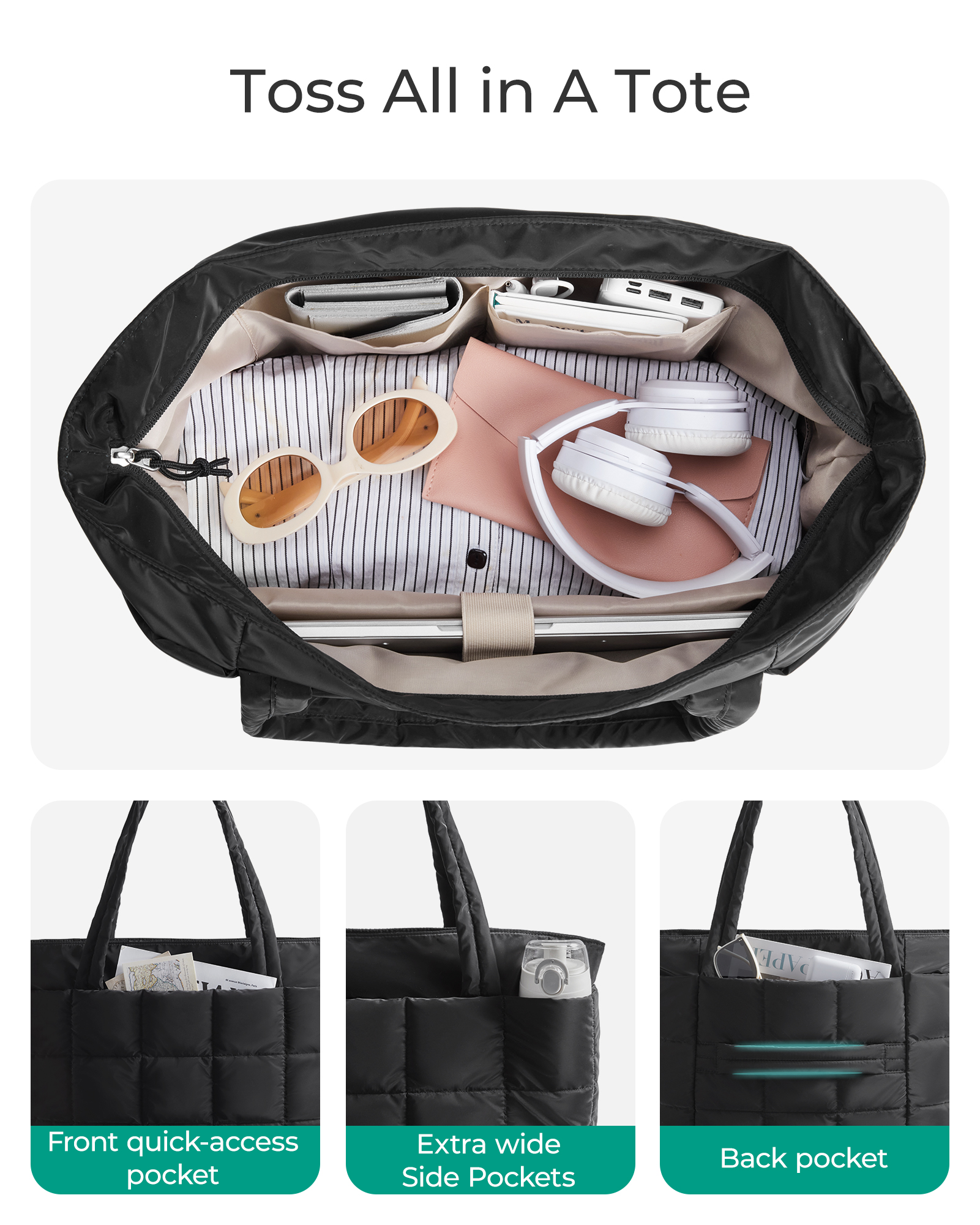 BAGSMART Travel Tote Bag Women - Edc Carry Bag บทวิจารณ์และราคา