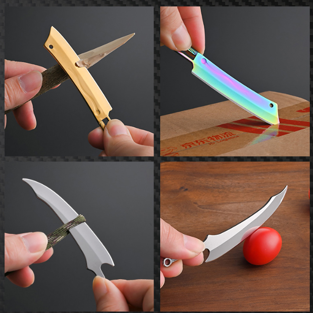 Titanium Mini Knife - Portable - Edc Carry Pocket Knife บทวิจารณ์และราคา