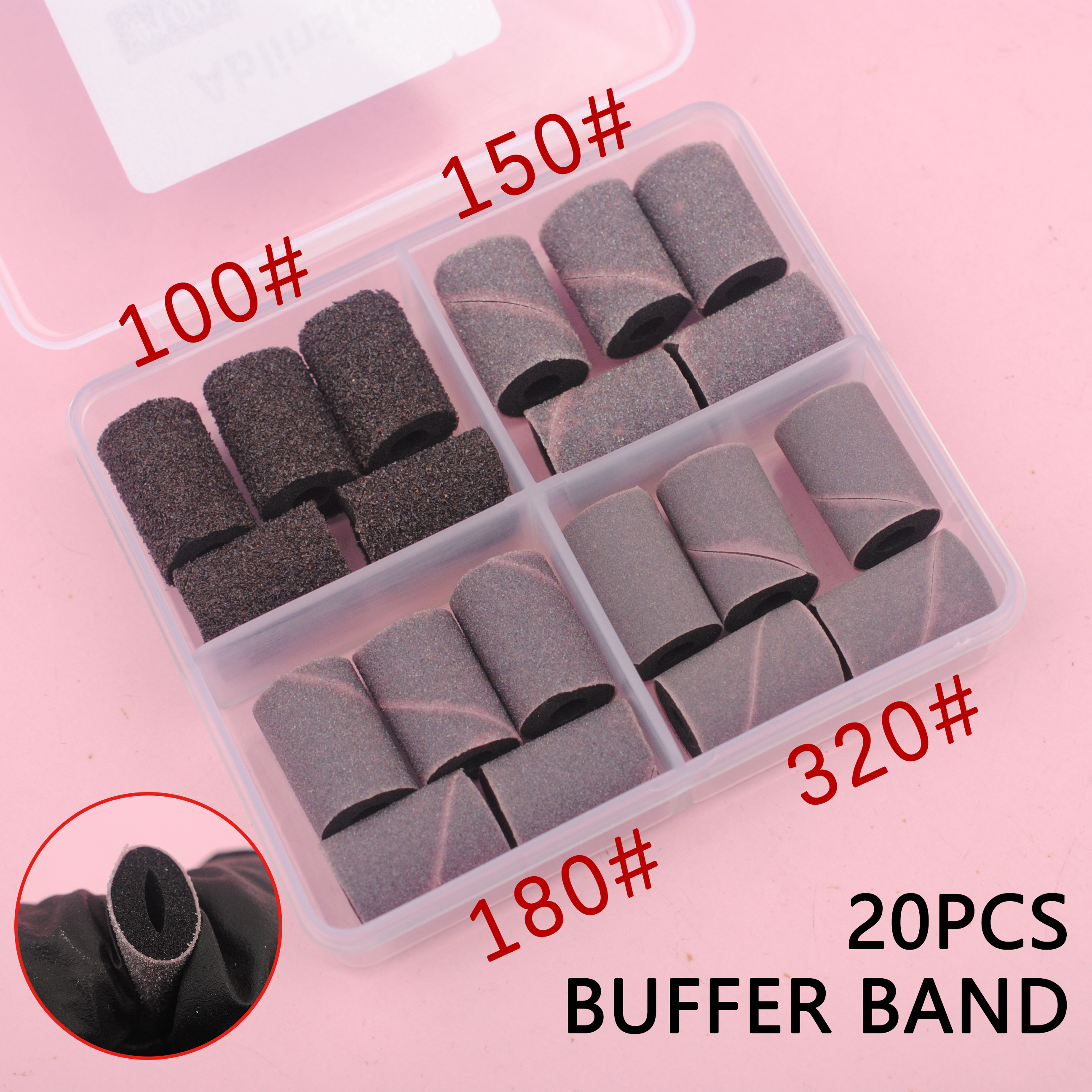 Nail Drill Buffer Bands,Soft S - Nail File Titanium บทวิจารณ์และราคา