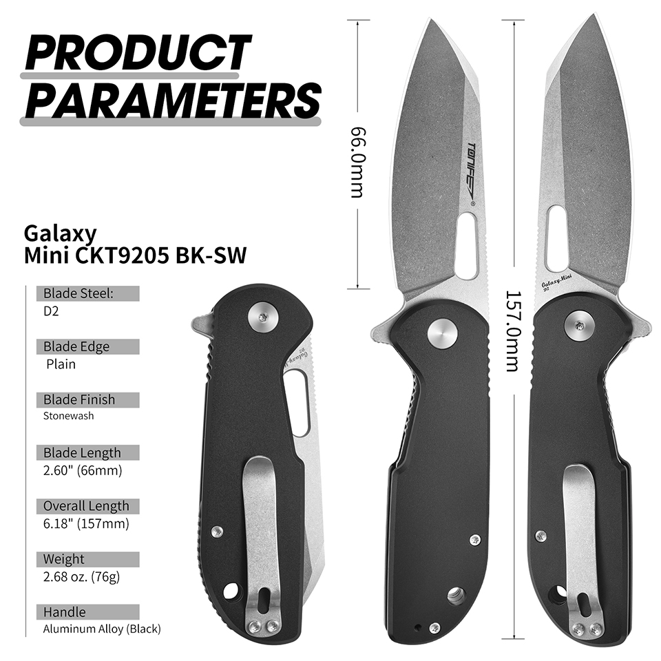TONIFE Galaxy Mini CKT9205 Fol - Edc Carry Pocket Knife บทวิจารณ์และราคา