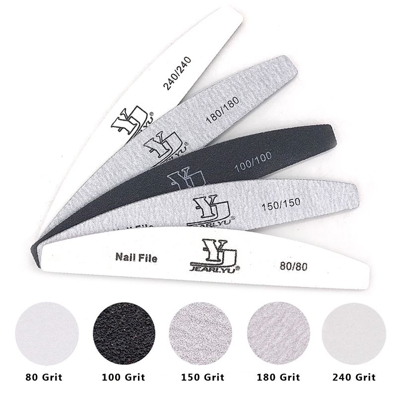 5Pcs Nail File Set Mix Color P - Nail File Titanium บทวิจารณ์และราคา