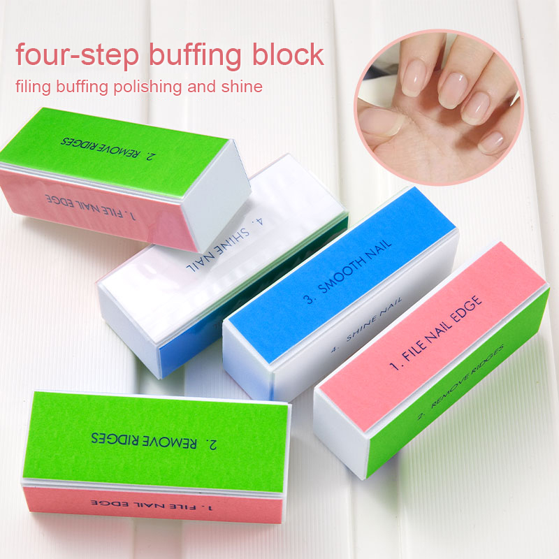5/10pcs Nail Buffer Block 4 St - Nail File Titanium บทวิจารณ์และราคา