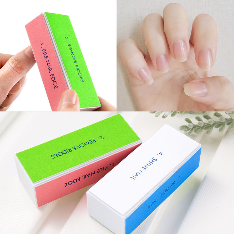 5/10pcs Nail Buffer Block 4 St - Nail File Titanium บทวิจารณ์และราคา