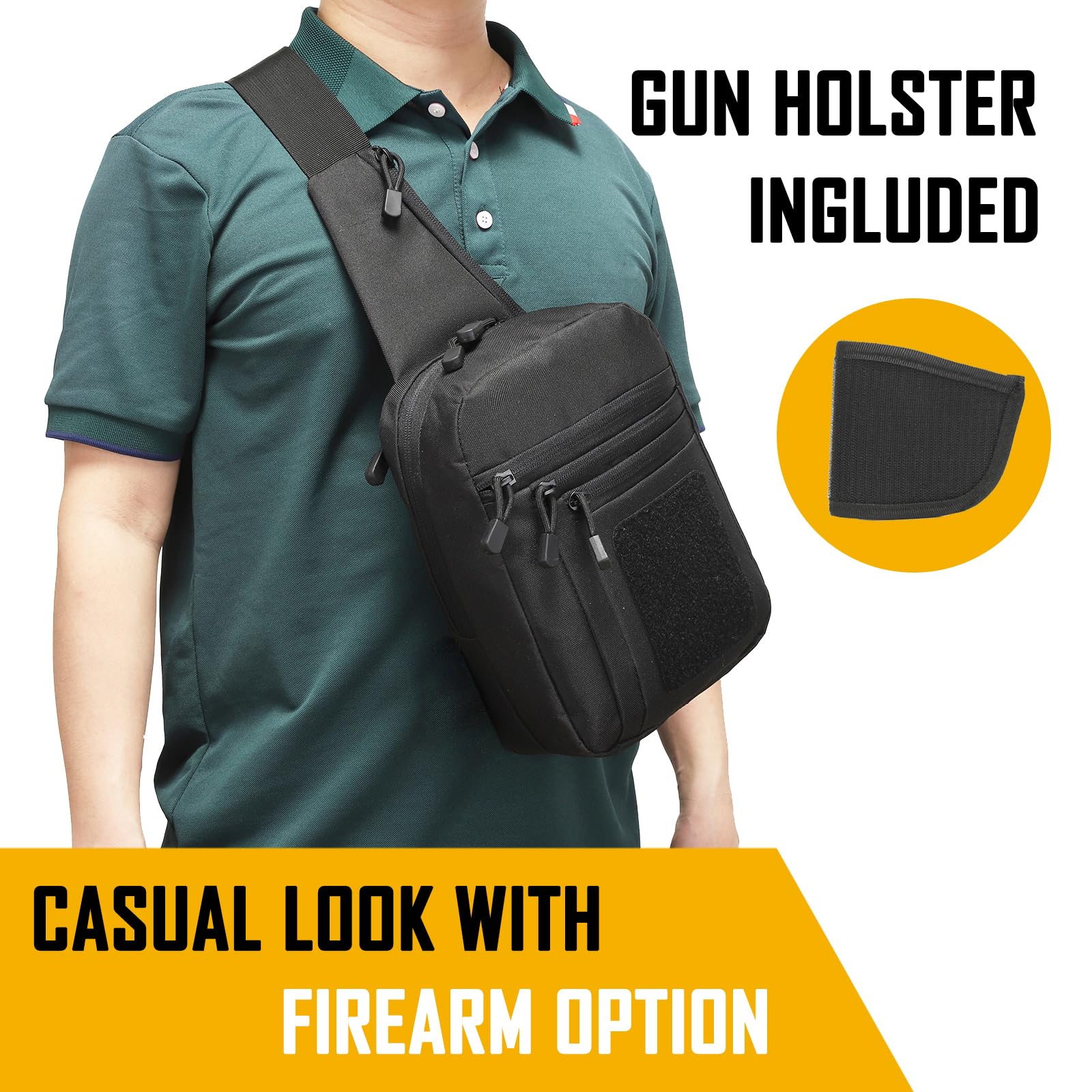 Concealed Carry Crossbody Bag  - Edc Deep Carry บทวิจารณ์และราคา