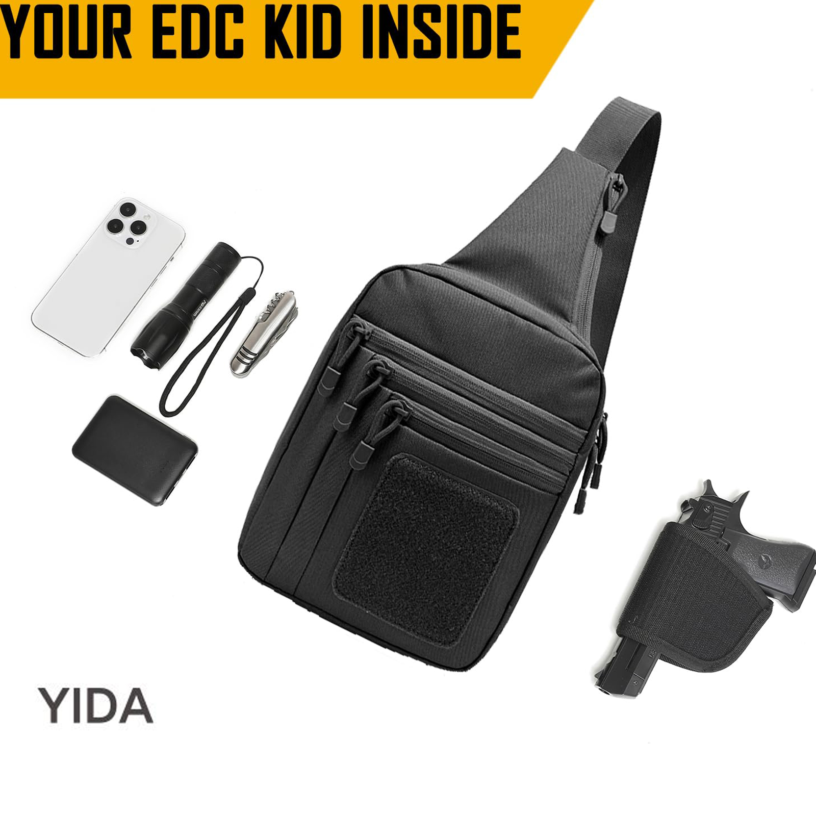 Concealed Carry Crossbody Bag  - Edc Deep Carry บทวิจารณ์และราคา